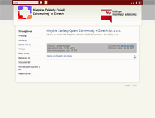 Tablet Screenshot of bip.mzoz.zory.pl